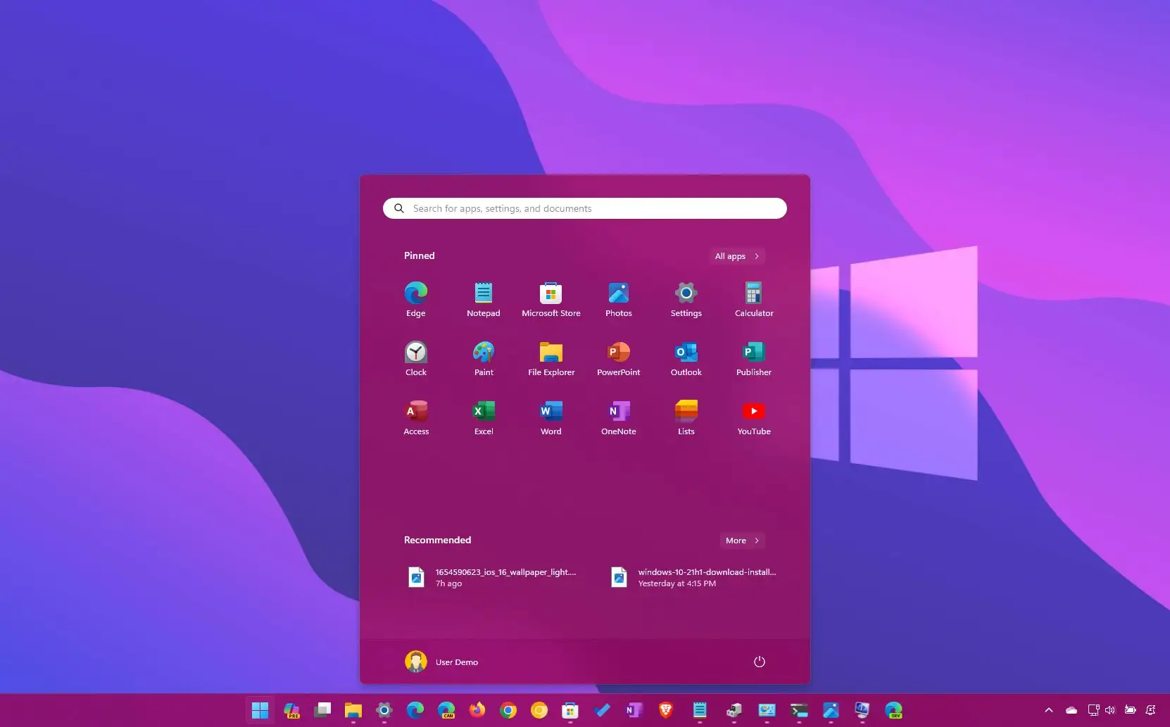 How to change Taskbar color on Windows 11 - Pureinfotech