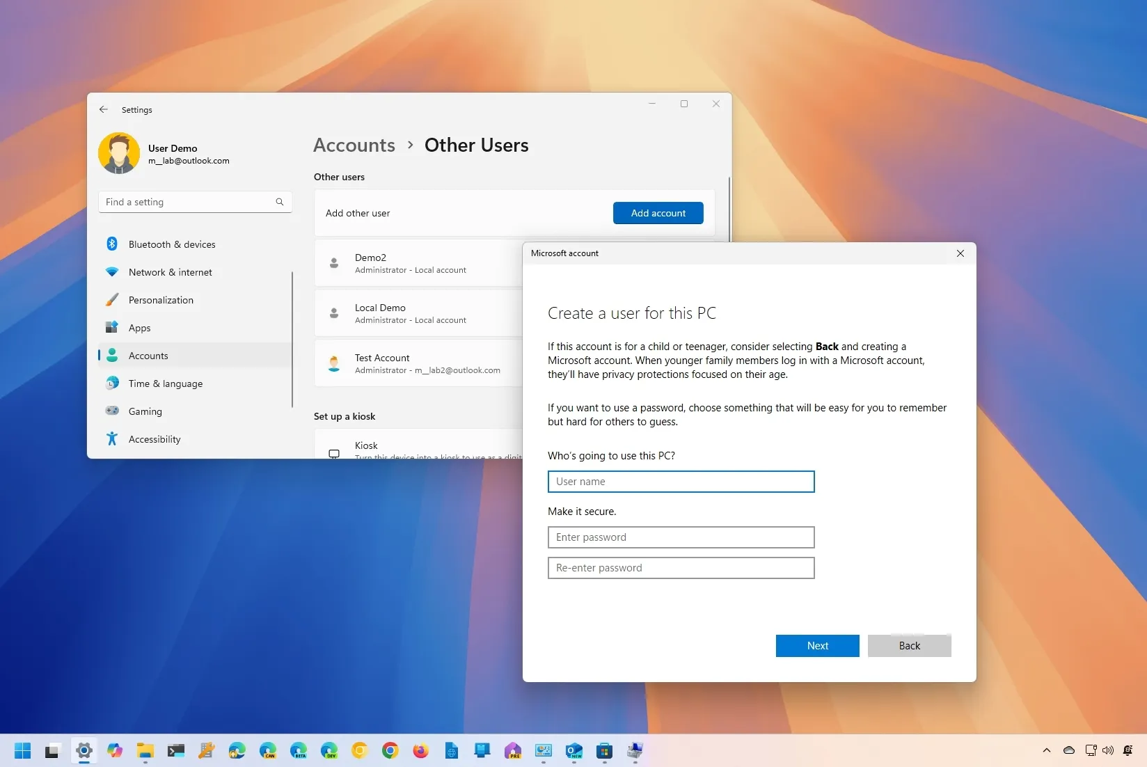 How to create local administrator account on Windows 11 - Pureinfotech