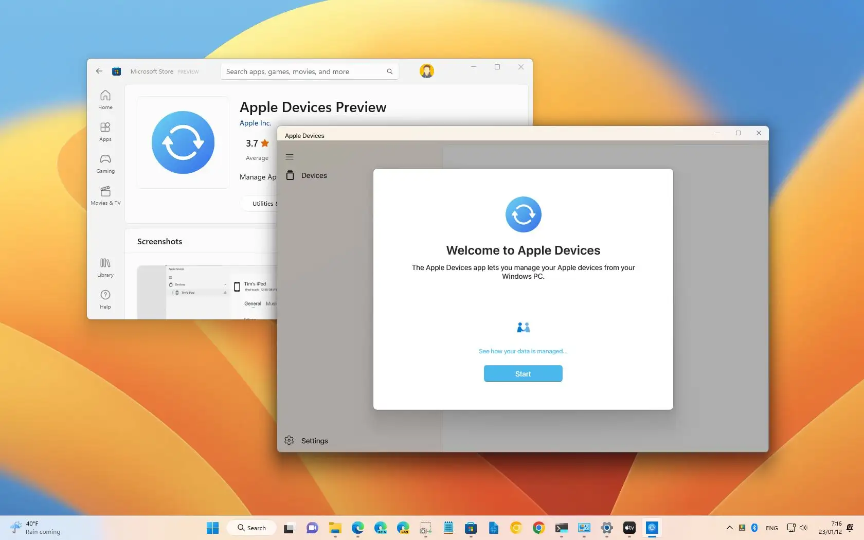 How to install Apple Devices (official) app on Windows 11 Pureinfote