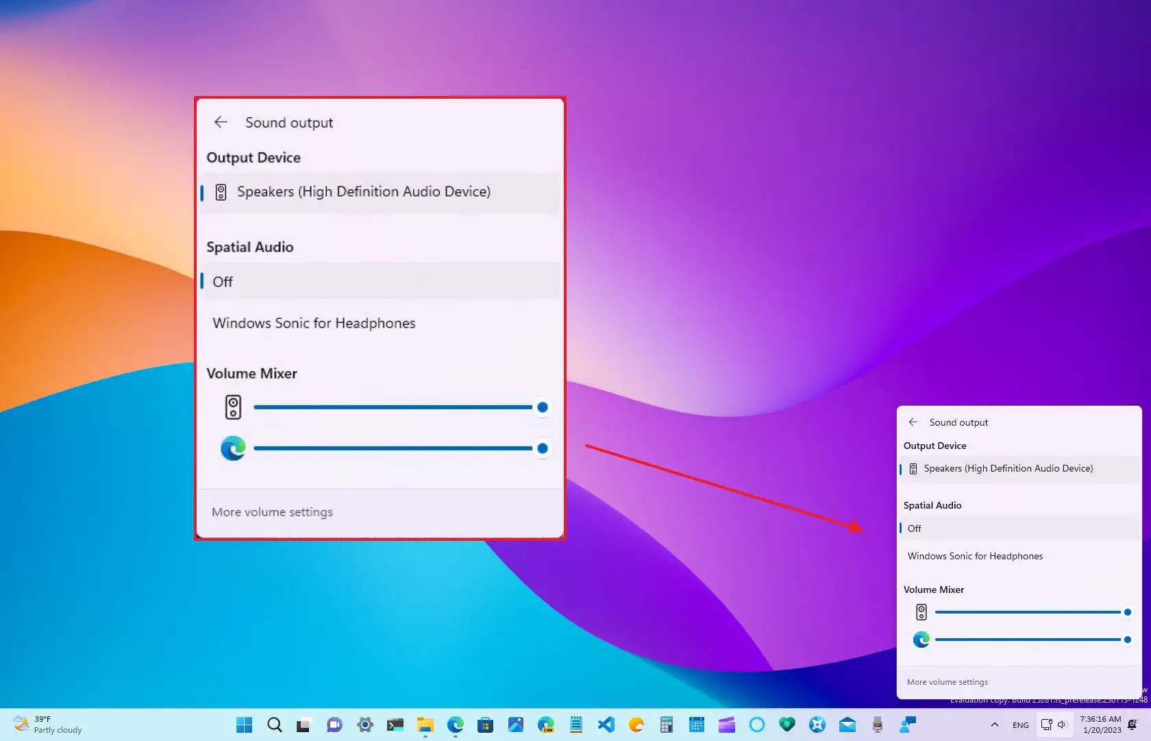 sympatisk Bærecirkel Stewart ø How to enable new Volume Mixer on Windows 11 - Pureinfotech