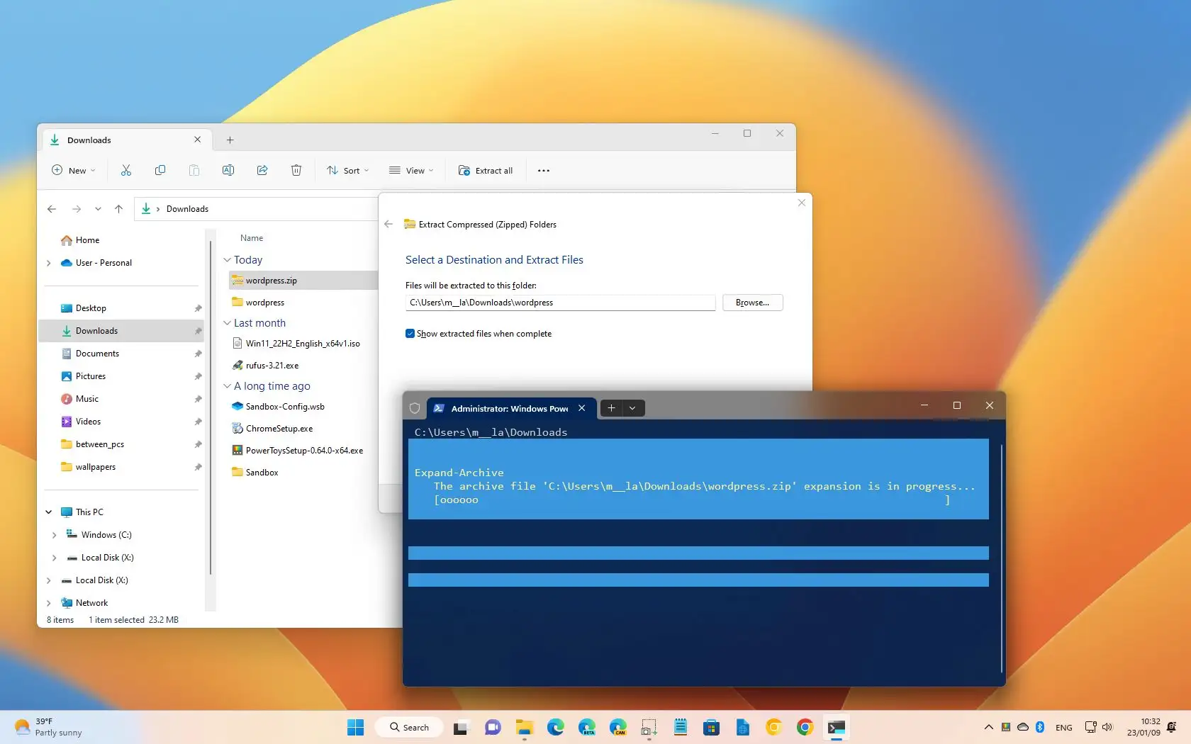 How to unzip files on Windows 11, 10 - Pureinfotech