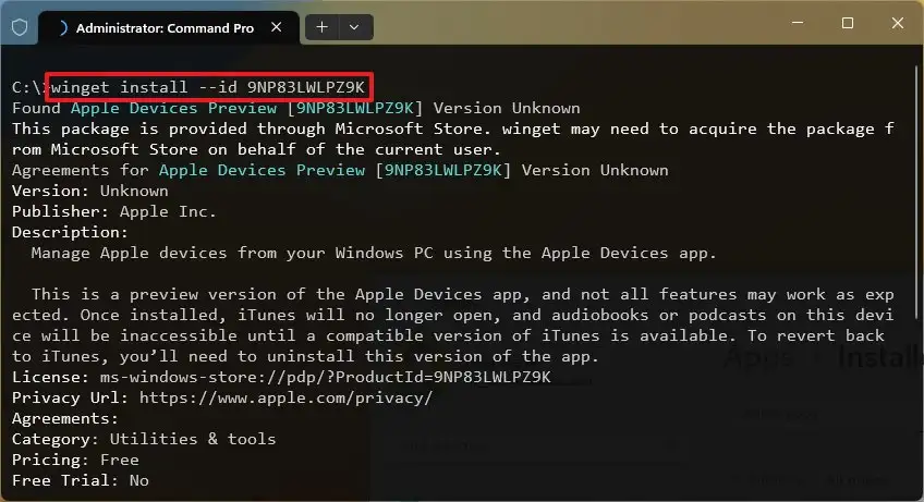 How To Install Apple Devices (official) App On Windows 11 - Pureinfotech