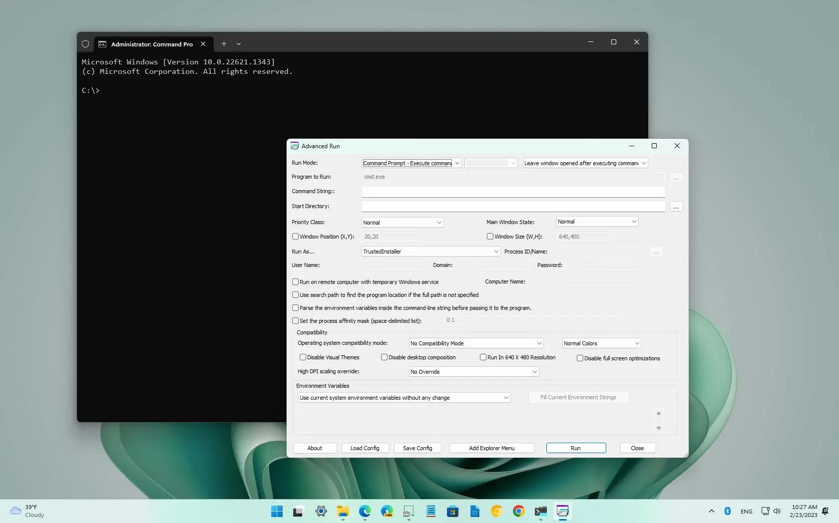 Run Linux commands from cmd.exe prompt in Windows 10