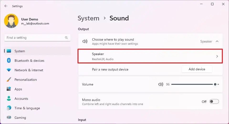 how-to-change-audio-balance-levels-on-windows-11-pureinfotech