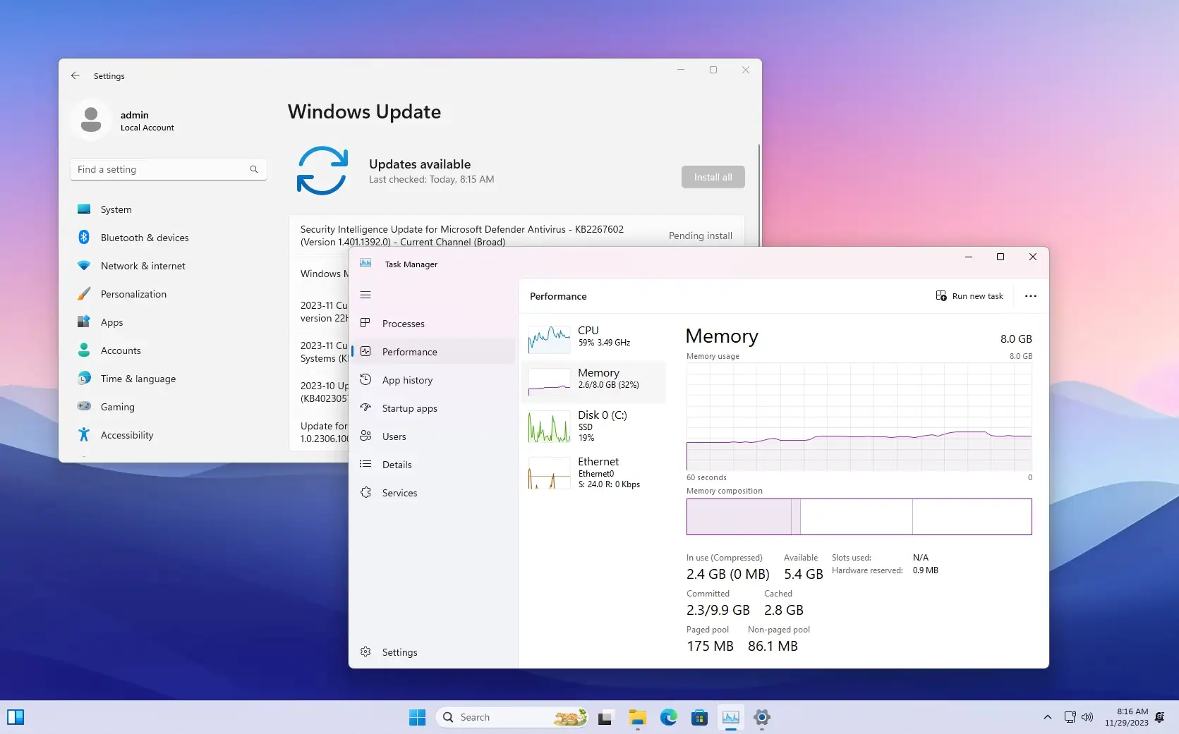 Create Windows 11 Virtual Appliance using Tiny 11 with only 2GB memory