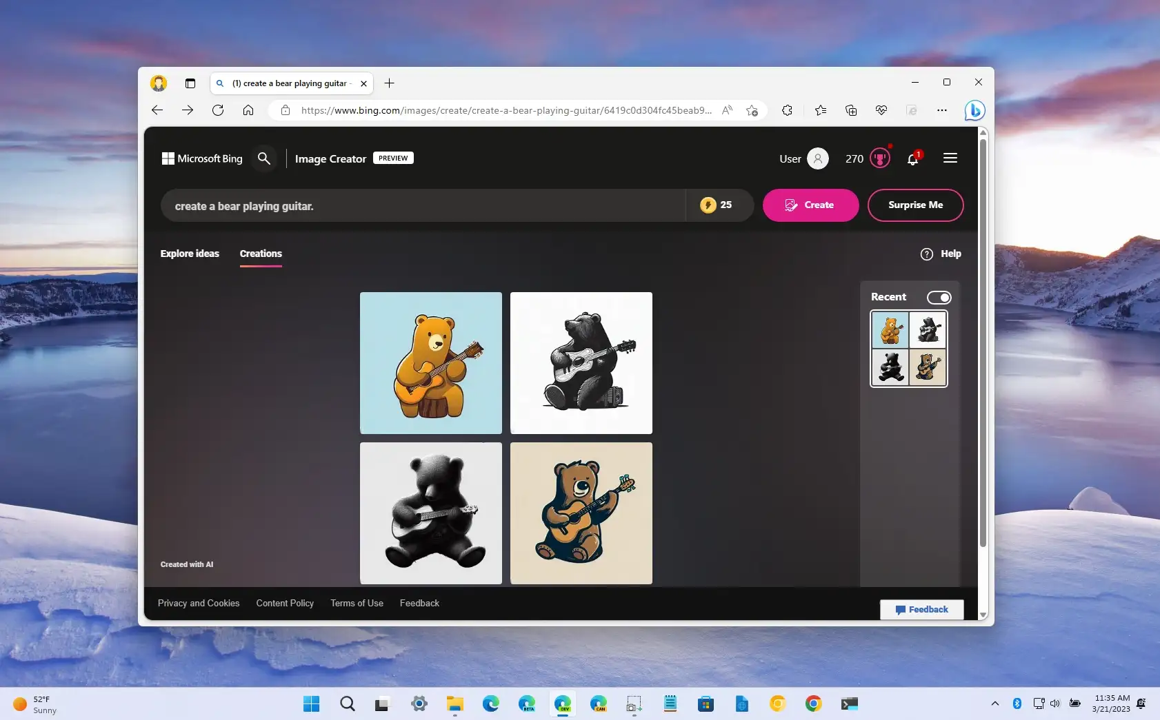 How to create images with AI on Bing Chat - Pureinfotech