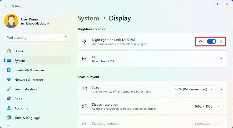 How to enable Night Light on Windows 11 Pureinfotech