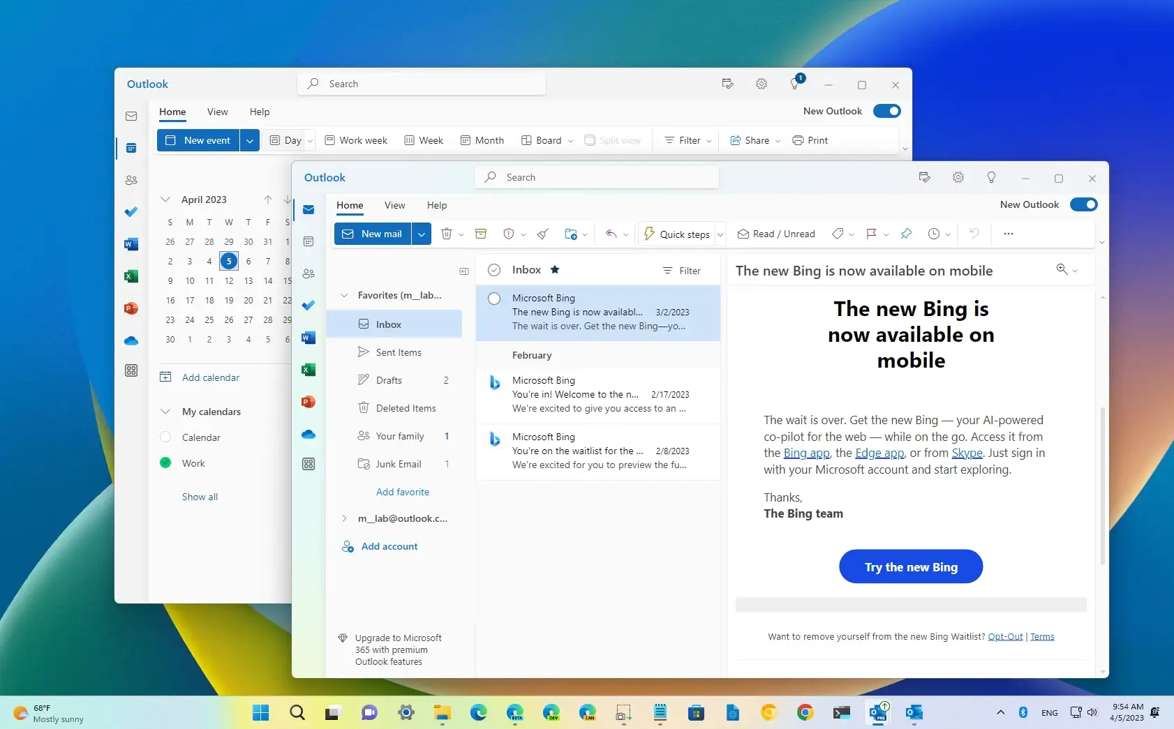 Outlook.com getting new Mail, Calendar, and People experiences