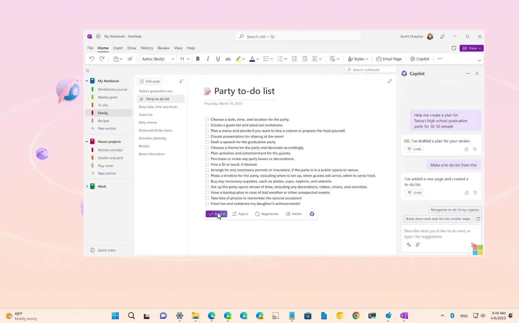 Microsoft 365 Copilot Is Coming To OneNote - Pureinfotech