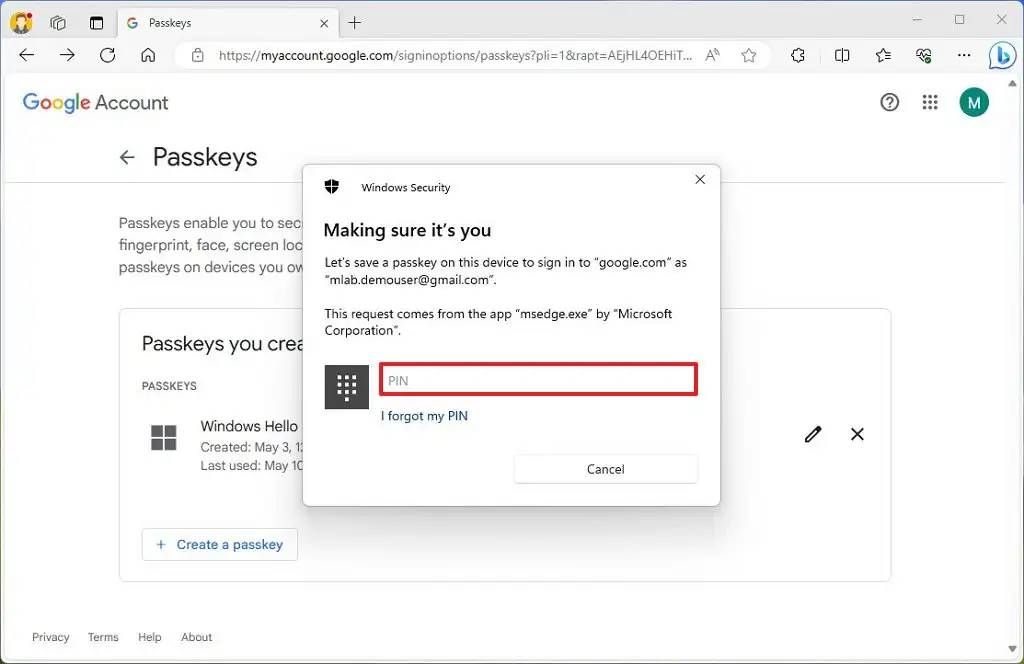 How to set up Passkeys for websites and apps on Windows 11 Pureinfotech