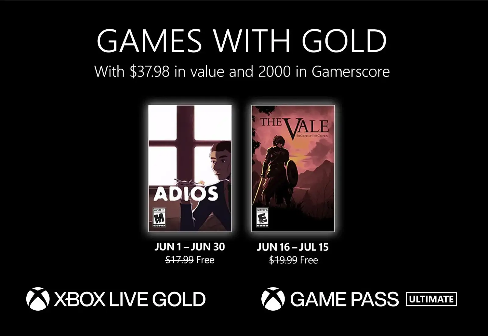 Xbox Games with Gold for April 2021 - Pureinfotech