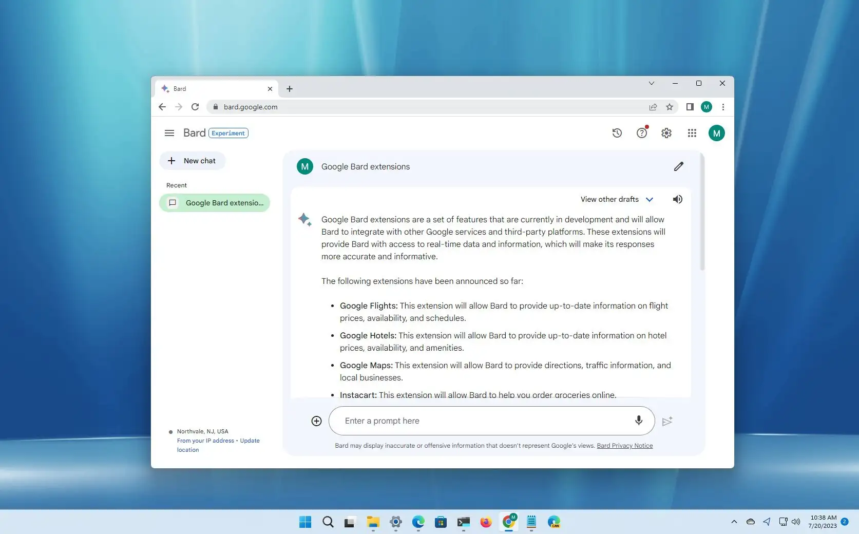 Google brings extensions to Bard AI Pureinfotech