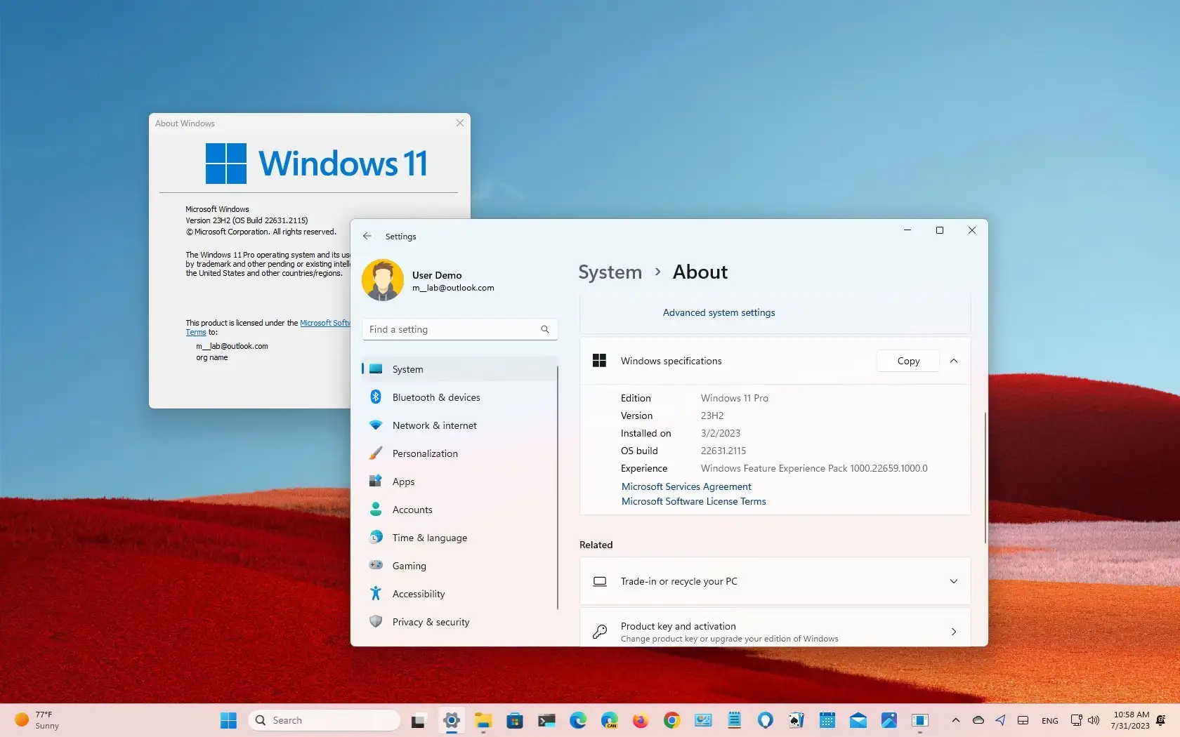 Windows 11 23H2 BETA 