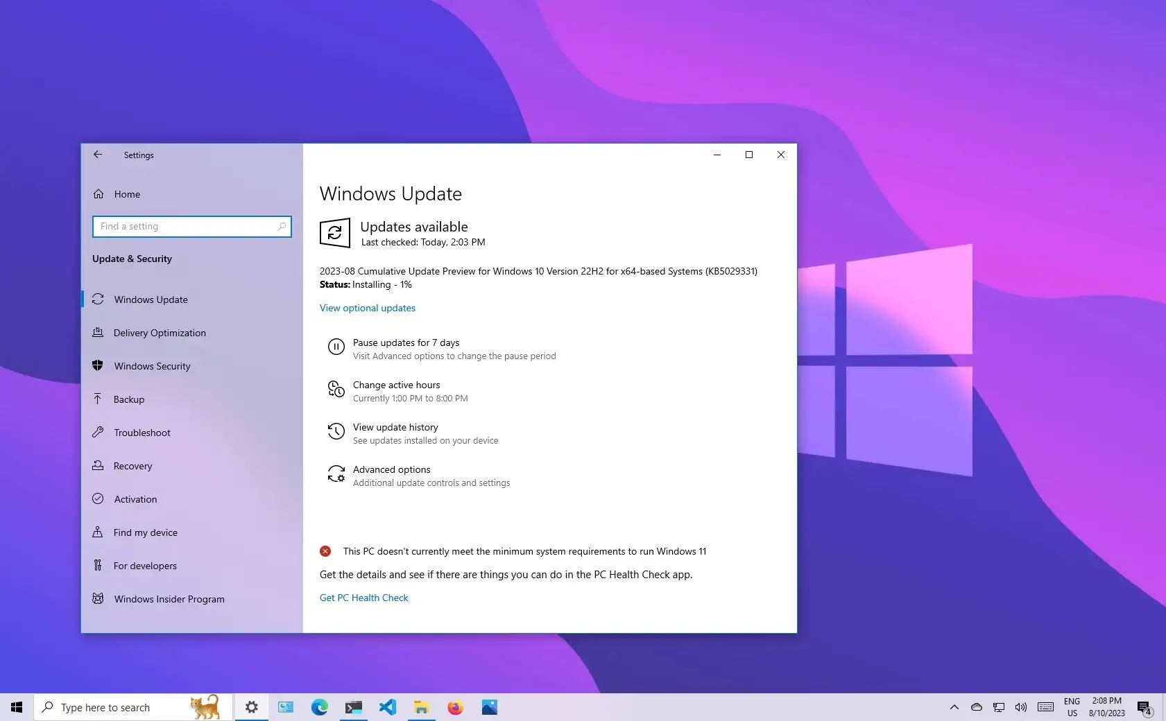 Windows 10 build 19045.3393 (KB5029331) outs as preview - Pureinfotech