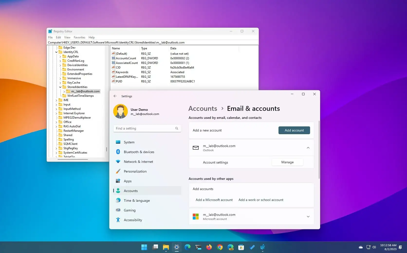 How to delete email accounts for apps from Windows 11 - Pureinfotech