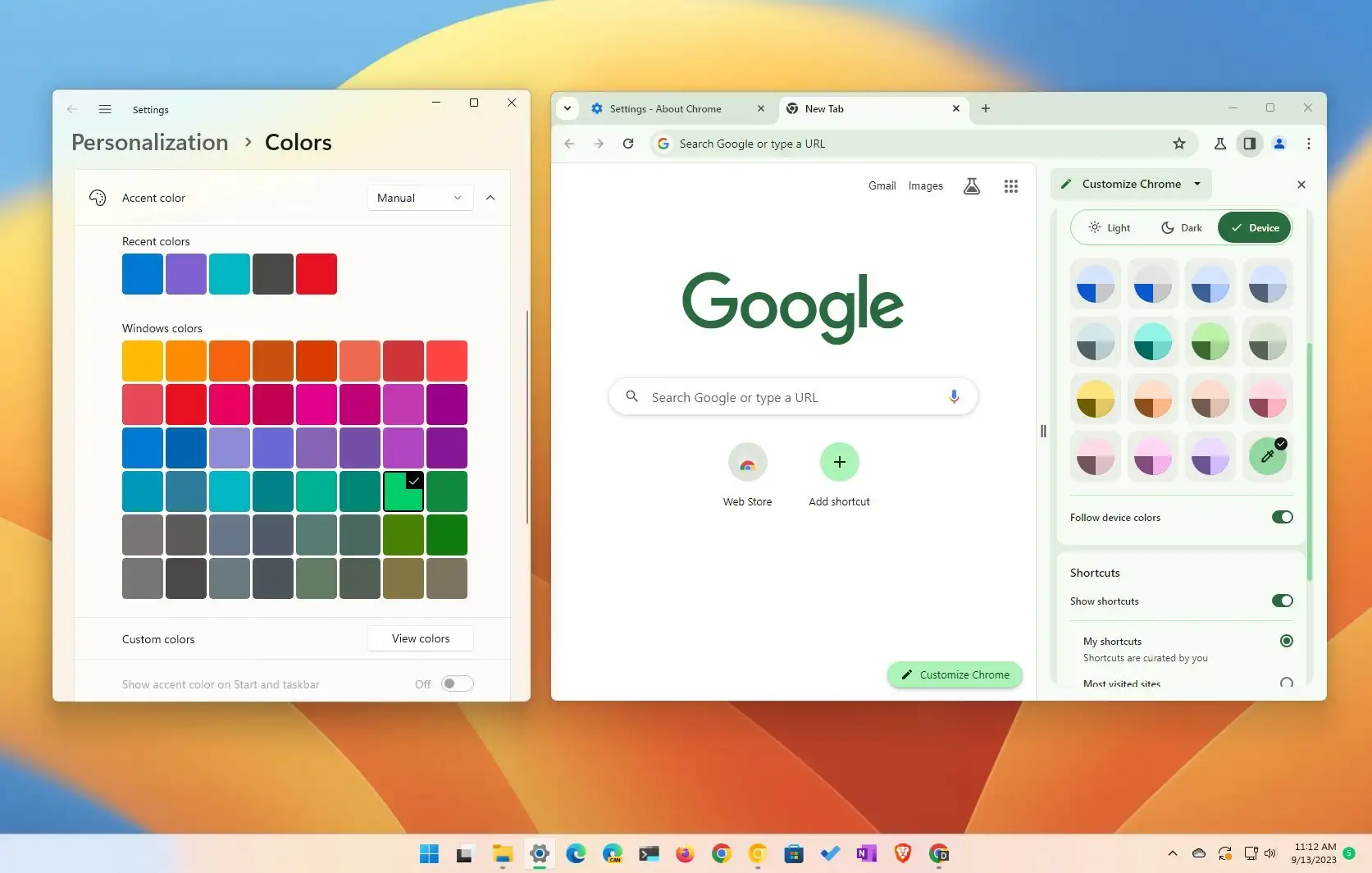 How to match Windows 11 accent color on Google Chrome Pureinfotech