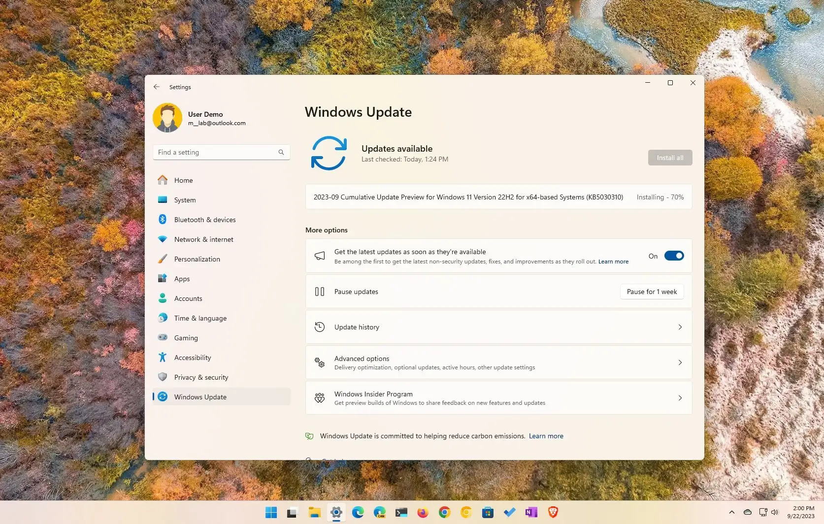 Windows 11 2023 Update l Version 23H2, Build 22631