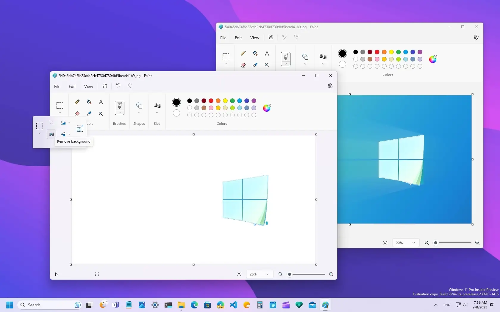 How To Remove Image Background With Paint On Windows 11 Pureinfotech