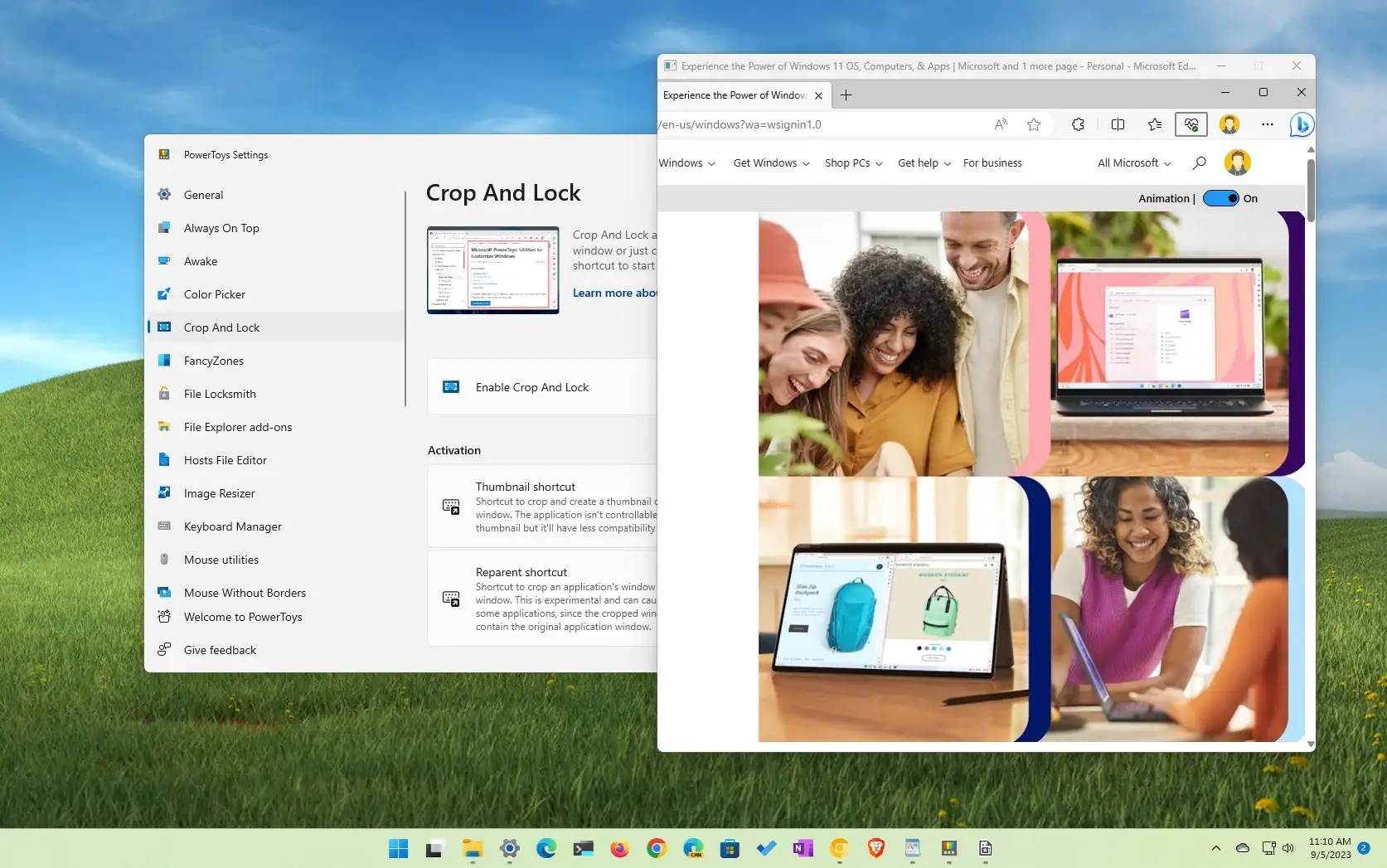 Microsoft PowerToys' Crop and Lock lets you make mini app windows - The  Verge