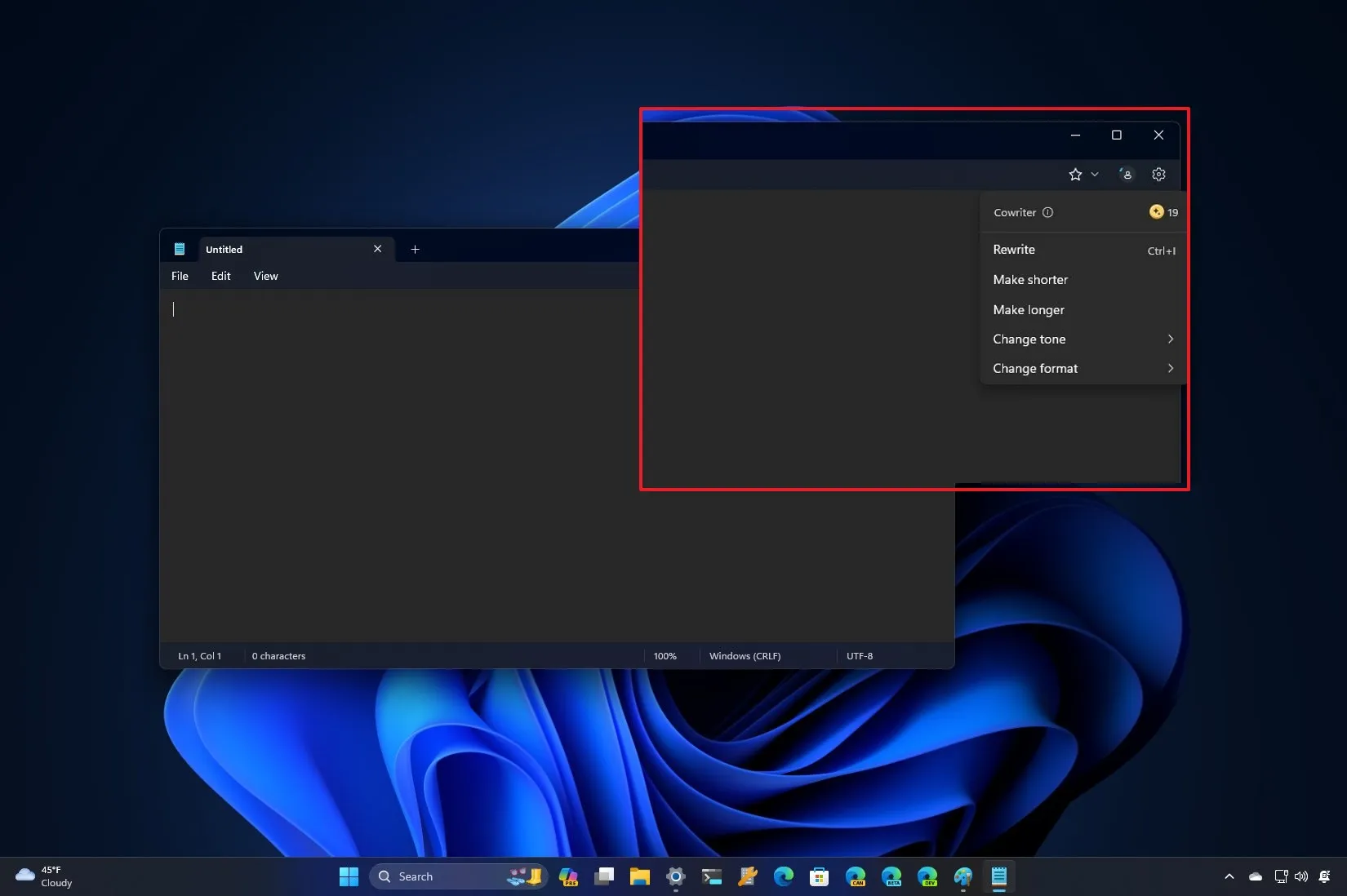 Notepad to get Cowriter AI feature on Windows 11 Pureinfotech