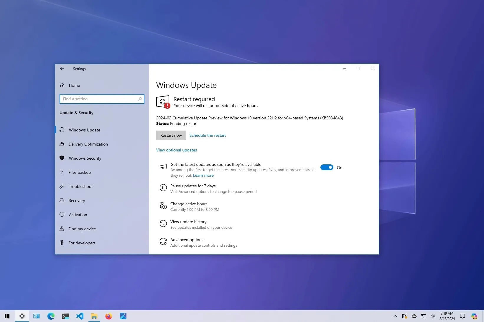 Windows 10 update KB5034843 adds Desktop Spotlight (preview) - Pureinfotech