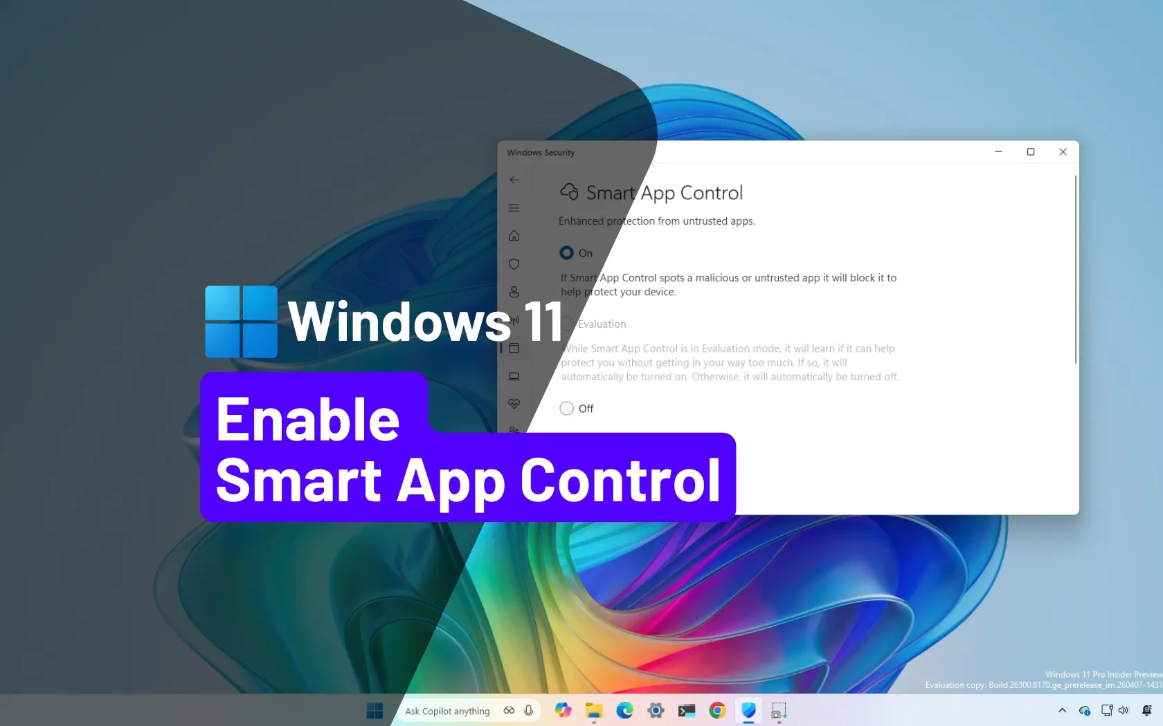 How to enable Smart App Control protection on Windows 11 - Pureinfotech