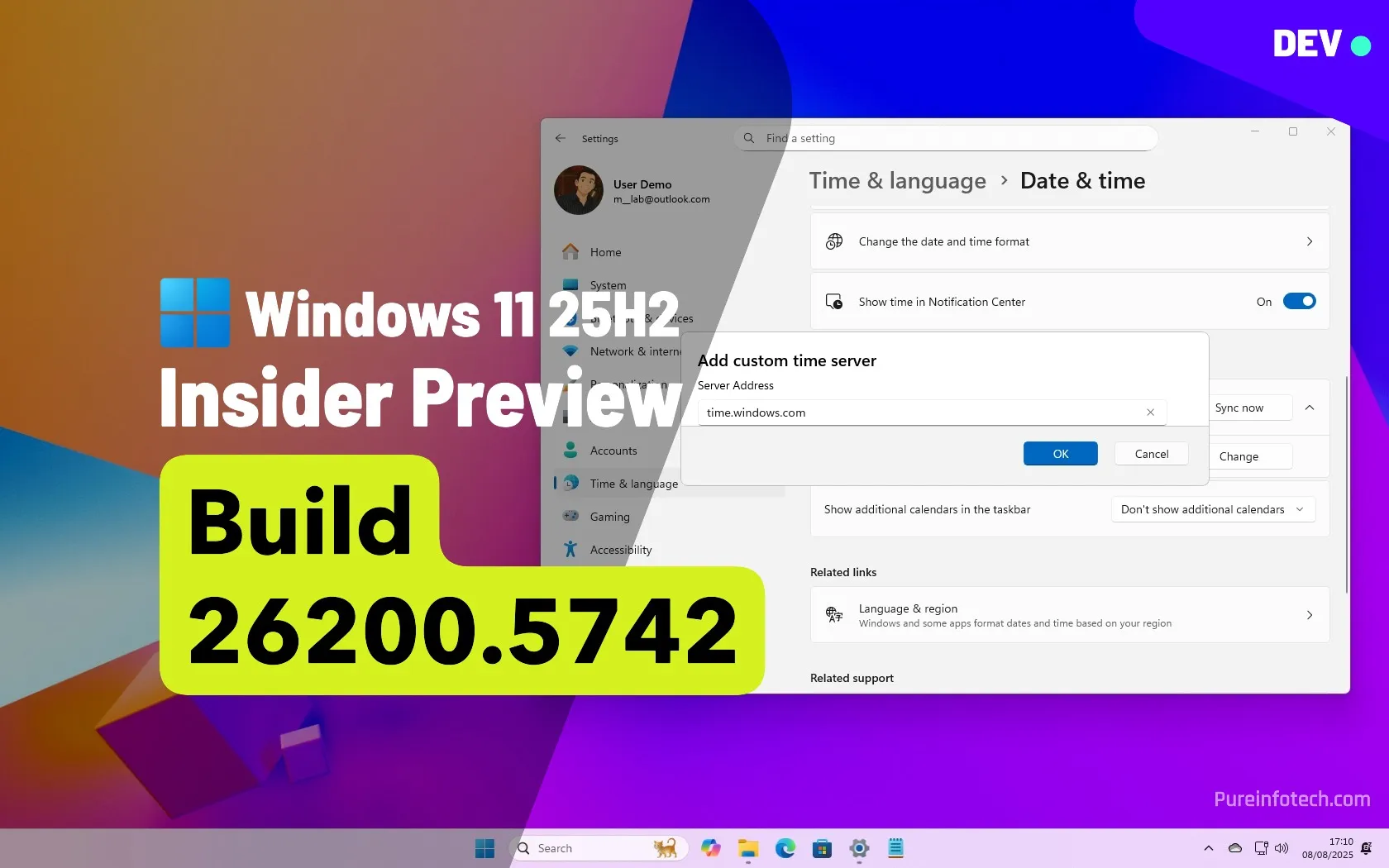 Build 26200 5742 KB5064075 For Windows 11 25H2 Adds New Start Menu 