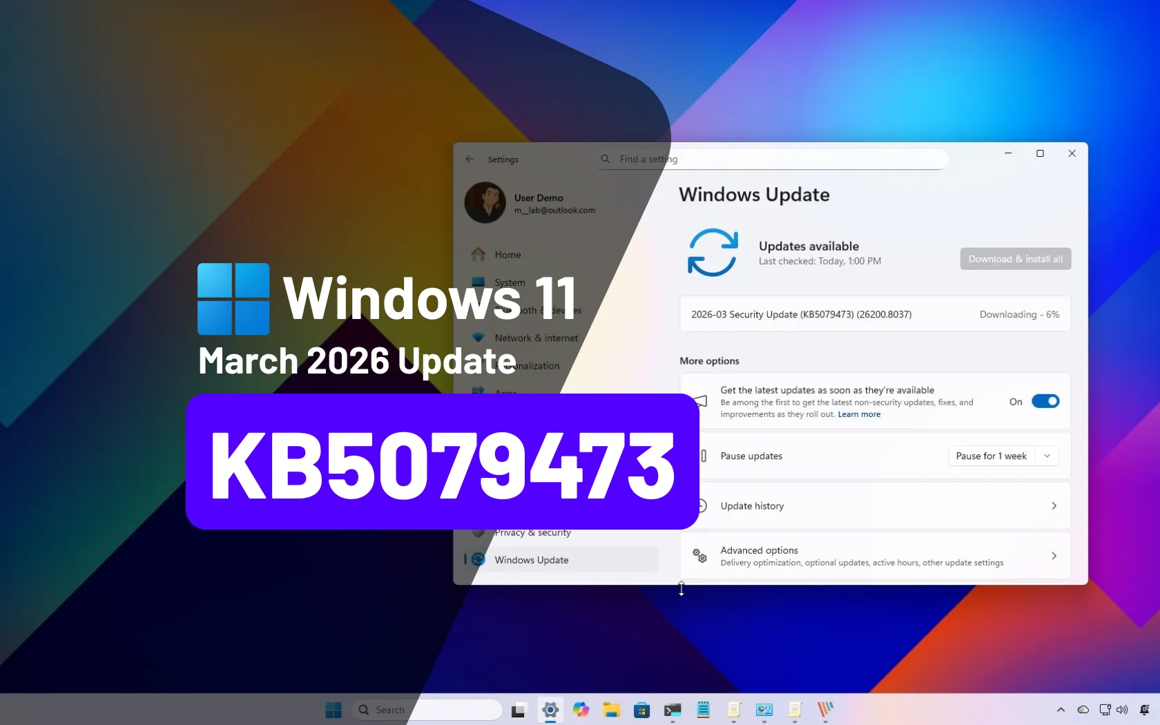 KB5079473 (build 26200.8037) for Windows 11 drops as the March 2026 ...