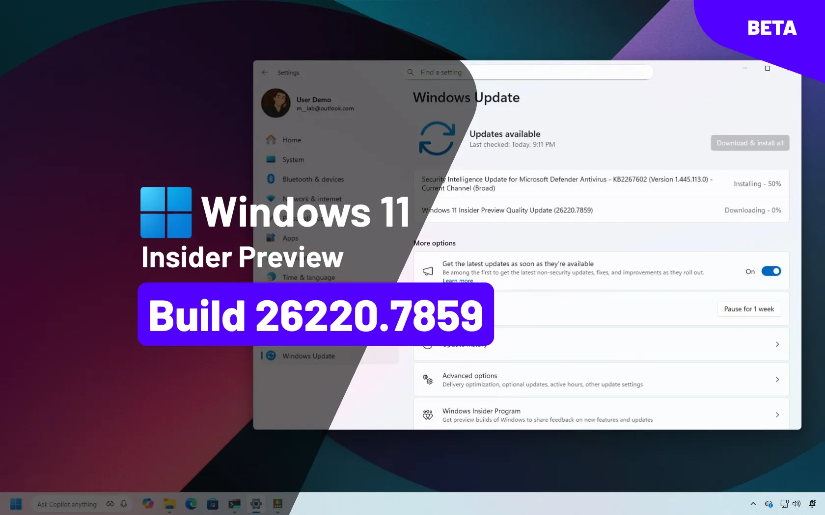 Build 26220.7859 (KB5077223) for Windows 11 25H2 adds visual changes ...