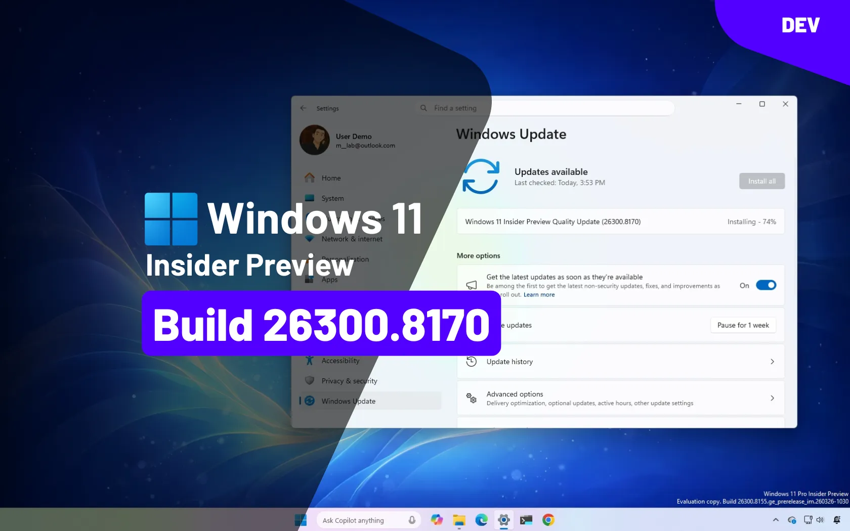 Build 26300.8170 (KB5083632) for Windows 11 26H2 adds FAT32 and Secure ...
