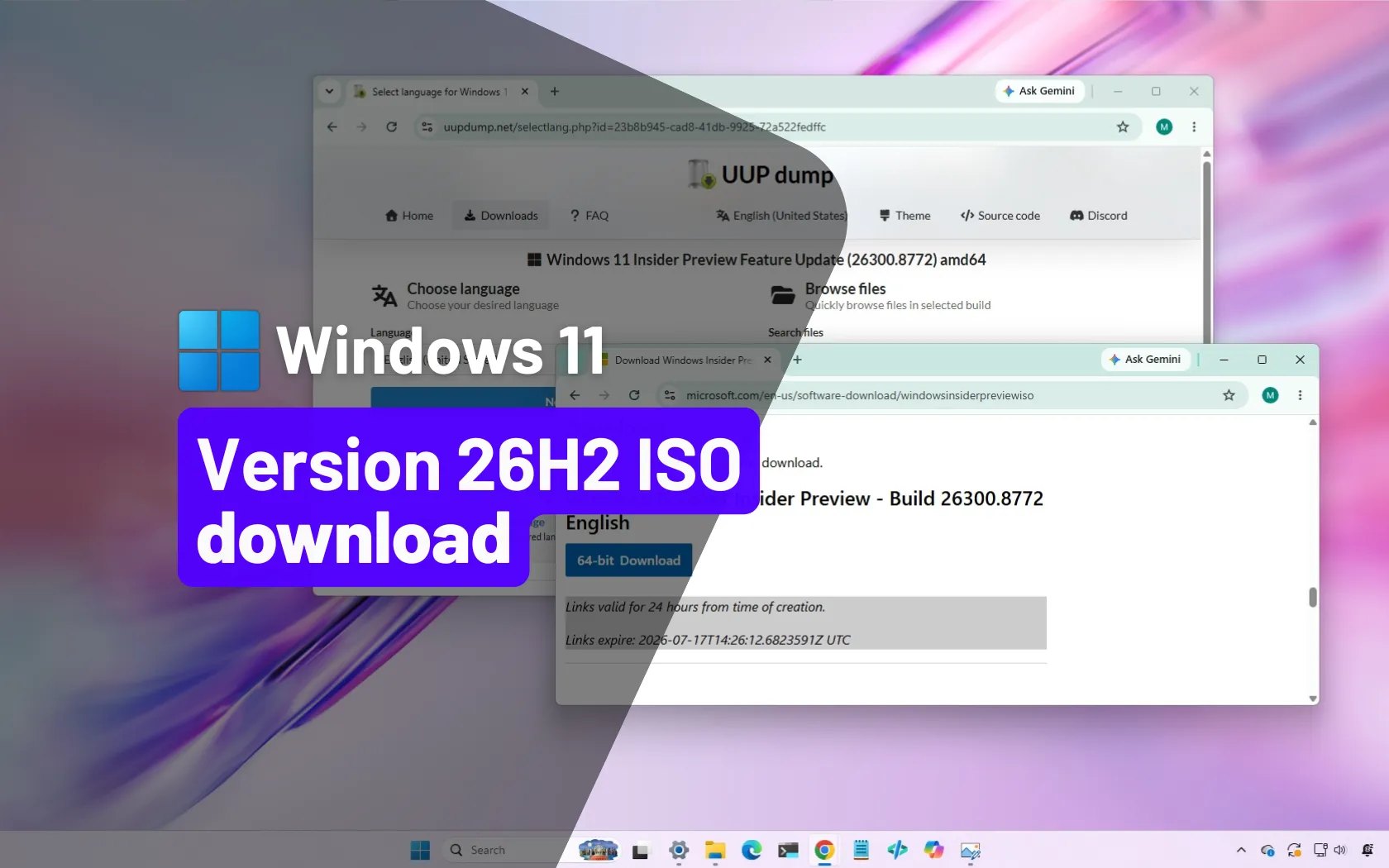 How to download Windows 11 26H2 ISO file (preview) - Pureinfotech