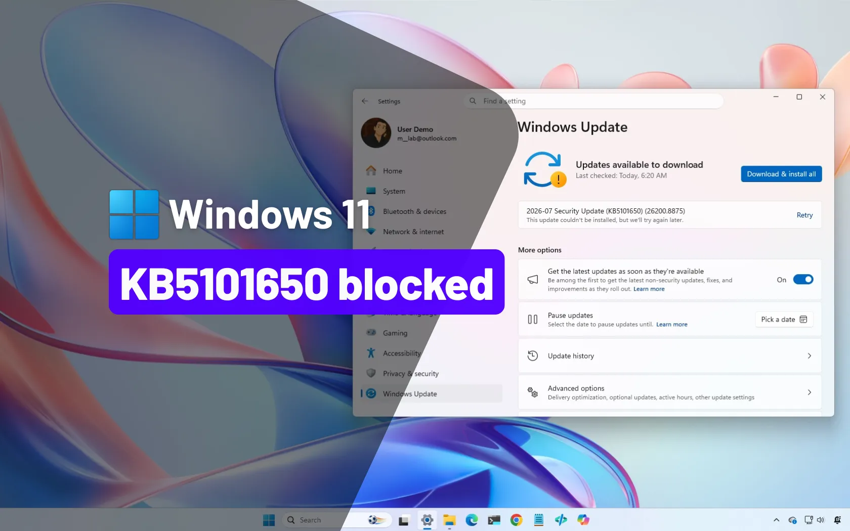 Microsoft blocks Windows 11 July update (KB5101650) on some PCs over ...