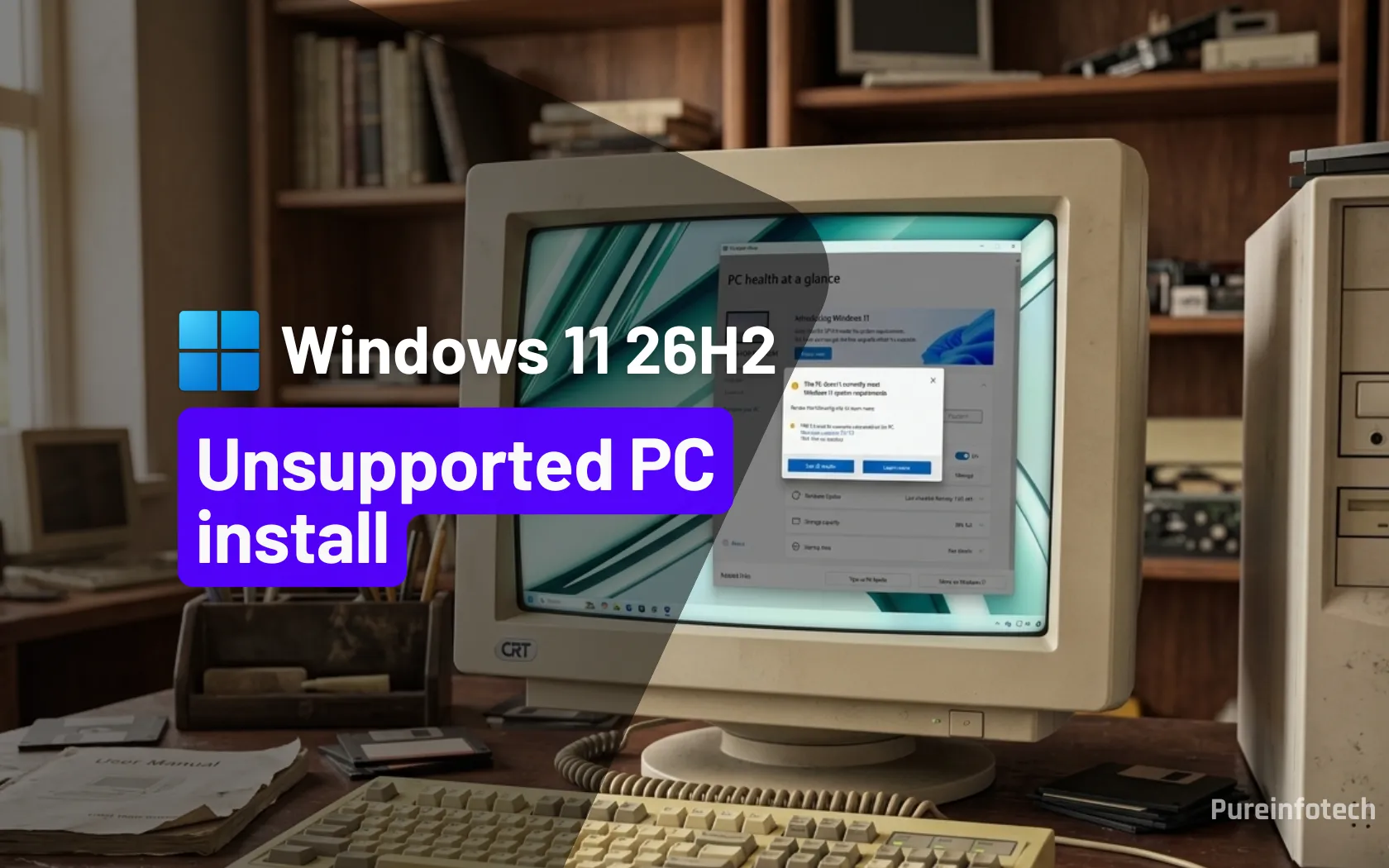 Clean install Windows 11 26H2 on unsupported hardware - Pureinfotech